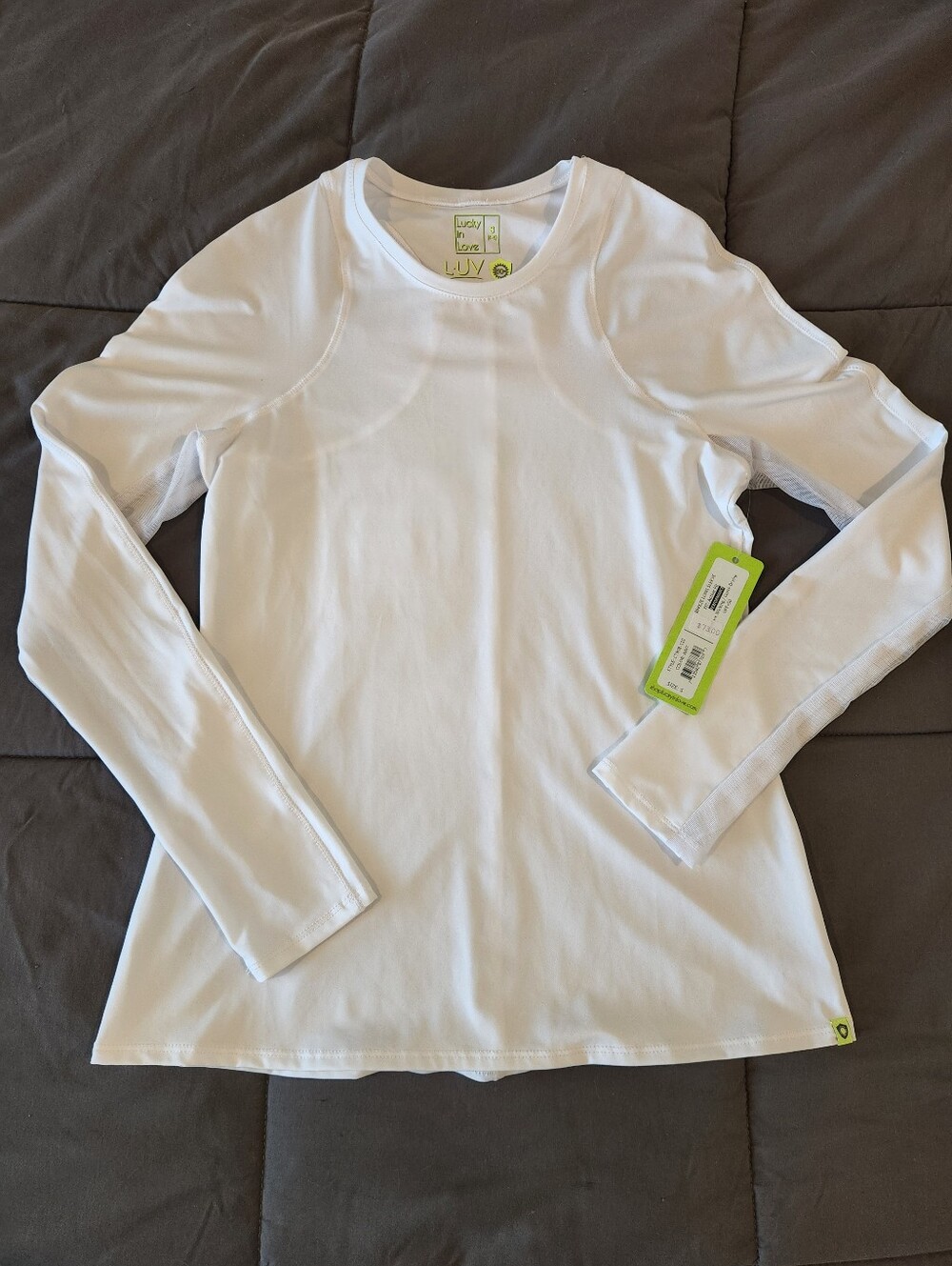 NWT Lucky in Love White Long Sleeve Tee with UV protection